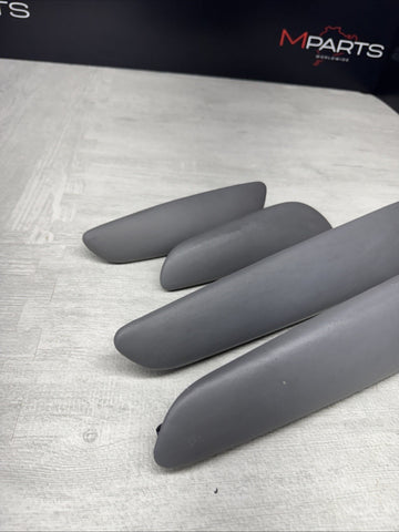 01-06 BMW E46 M3 Convertible Door Upper Arm Rest Armrest Pads Grey Gray *Notes*