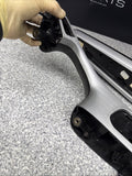 01-06 BMW E46 M3 Brushed Aluminum/Black Door Trim Armrests Front Rear Coupe