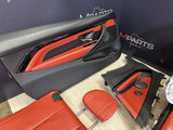 15-20 BMW F83 M4 Convertible Front & Back Seats & Panels Sahkir Orange (Red)