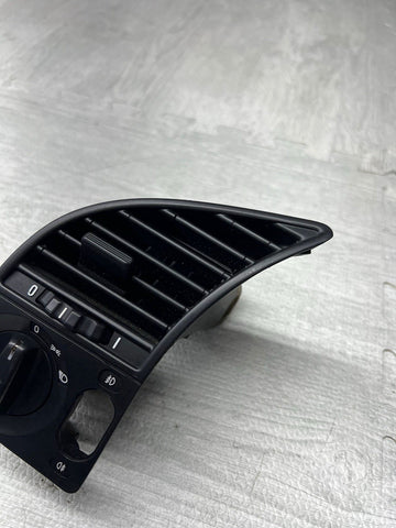 92-99 BMW E36 M3 LEFT DRIVER  AIR AC HEAT VENT GRILL W HEADLIGHT SWITCH