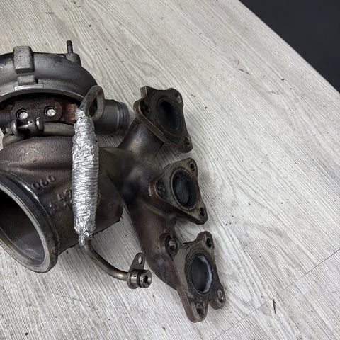 OEM BMW F80 F82 F83 F87 M3 M4 Left Turbo Turbocharger S55 Engine 1-3 49k