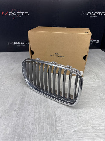 BMW 528 535 550 F10 FRONT RIGHT BUMPER UPPER GRILLE KIDNEY CHROME 2011-2016 OEM