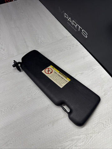 01-06 BMW E46 M3 Convertible Left Driver Side Sunvisors Sun Visor Black