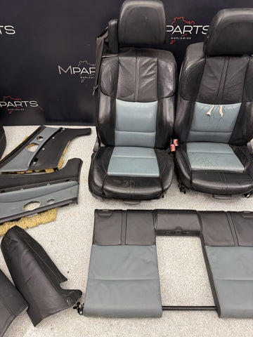 08-13 BMW E93 M3 Convertible Complete Interior Seats Black Silverstone Novillo