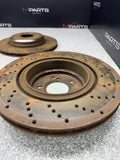 06-10 BMW E60 E63 E64 M5 M6 REAR BRAKES DISCS ROTORS