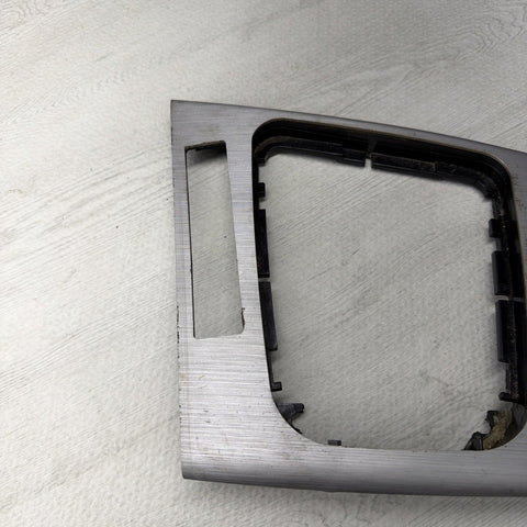 01-06 BMW E46 M3 Convertible Interior Center Shift Shifter Trim Brushed Aluminum