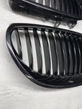 2006-2010 BMW E60 525i 528i 530i 535i 545i 550i M5 FRONT HOOD VENT GRILLES BLACK