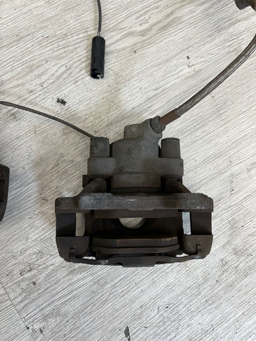 94-02 BMW E36 M3 REAR BRAKE CALIPERS + STAINLESS STEEL LINES