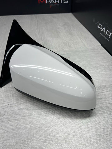 12-14 BMW F06 F12 F13 M6 Passenger Mirror Heated Camera Alpine White NO GLASS