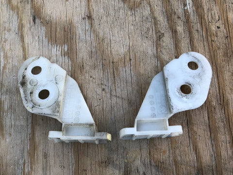 01-06 BMW E46 M3 S54 FRONT BUMPER COVERS LEFT RIGHT BRACKETS GUARDS OEM