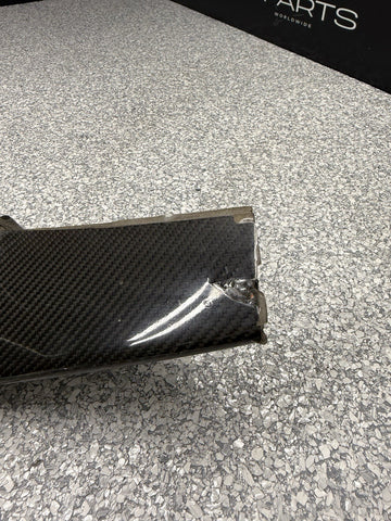 BMW 15-20 F80 F82 F83 M3 M4 Front Bumper Left Carbon Fiber Splitter Trim OEM