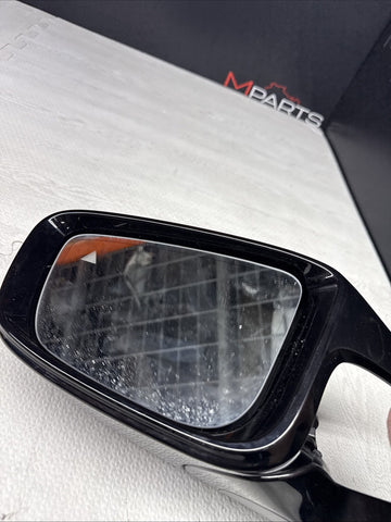 21-26 BMW G80 M3 Sedan Left Side Door Mirror W/ Camera Black Gloss *Broken Base