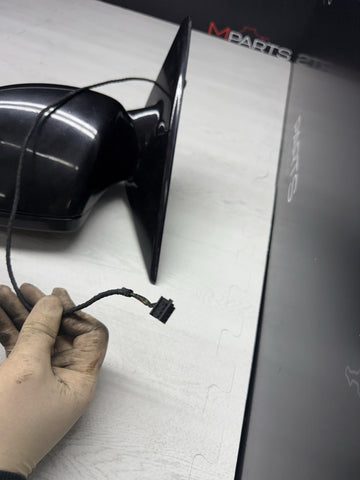 06-10 BMW E63 E64 M6 Left Side View Mirror Auto Dimming Black OEM