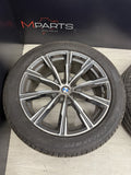OEM 20" BMW Style 740M Wheels Rims w/2 Tires 2019+ G05 X5 G06 X6 Grey Machined