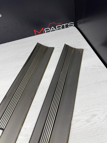 96-99 BMW E36 M3 Coupe / Convertible Door Sills Trims Pair Grey OEM