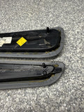 01-06 BMW E46 M3 Convertible Door Arm Rest Armrest Pads Dove Grey *2 Broken Tabs