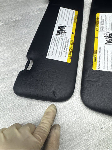 07-13 OEM BMW E88 E93 128 328 335 M3 Convertible Sun Visor Black Pair SET