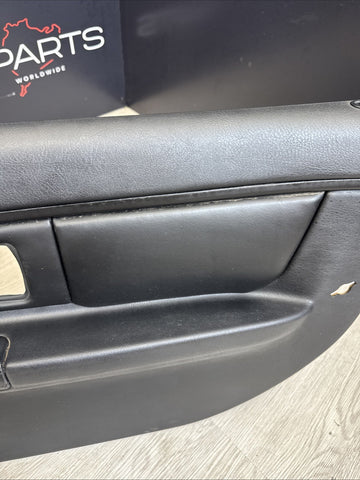 96-02 BMW Z3M Front Passenger Right Door Card Panel Cover Trim Leather Black