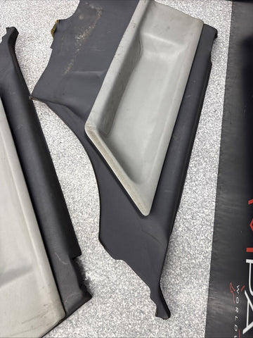 BMW OEM E36 M3 95-99 Rear Dove Grey Leather Door Cards Panels 2489025