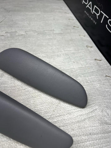 BMW E46 325 330 M3 Convertible Rear Grey Gray Upper Armrest Pads 7894431 7894432