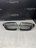 BMW 01-06 E46 M3 Standard Front Kidney Grilles Chrome Set