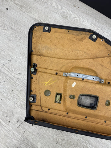 BMW E36 M3 Sedan Right Passenger Rear Black Leather Door Card Panel 51422258036