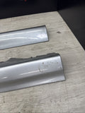 01-06 BMW E46 M3 Rocker Panel Side Skirts OEM Silver & Silver Grey Pair