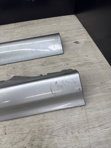 01-06 BMW E46 M3 Rocker Panel Side Skirts OEM Silver & Silver Grey Pair