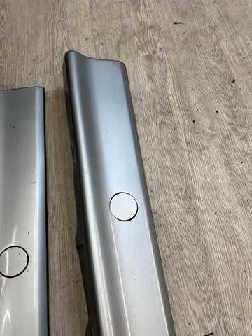 94-99 BMW E36 M3 SEDAN SIDE SKIRTS ROCKER PANELS MOLDINGS ARCTIC SILVER