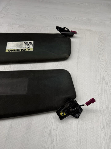 06-10 BMW E60 M5 Black Alcantara Sun Visors 7897609