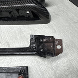 01-06 BMW E46 M3 Convertible Interior Armrests Trim Carbon Fiber *Notes*