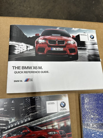 OEM BMW 10-14 E70 X5M OWNERS MANUAL BOOK BOOKS BOOKLETS POUCH