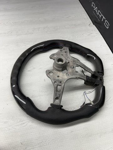 NEW 15-20 BMW F80 F82 F83 M3 M4 OHC LED Carbon fiber Steering Wheel