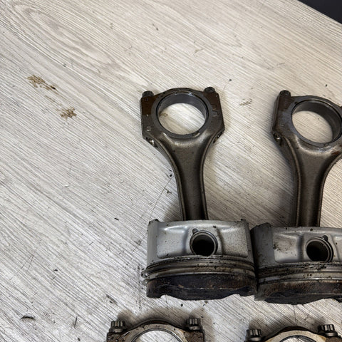1996-2000 BMW S52 Engine Piston and Connecting Rod Set of 6 E36 M3 Z3M OEM