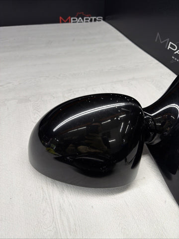 01-06 BMW E46 M3 Side View Door Mirrors Pair Jet Black *Notes*