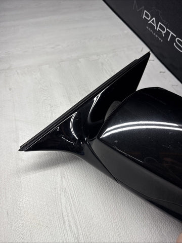 13-16 BMW F10 M5 LEFT DRIVER SIDE MIRROR NO CAMERA NO GLASS SAPPHIRE BLACK OEM
