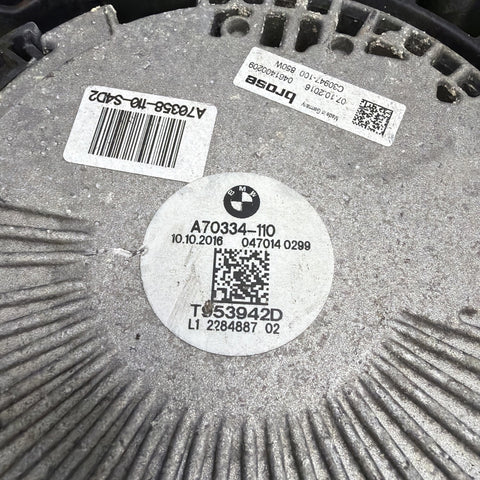 15-20 OEM BMW F80 F82 F83 M3 M4 Electric Radiator Cooling Fan w/Shroud *Notes*