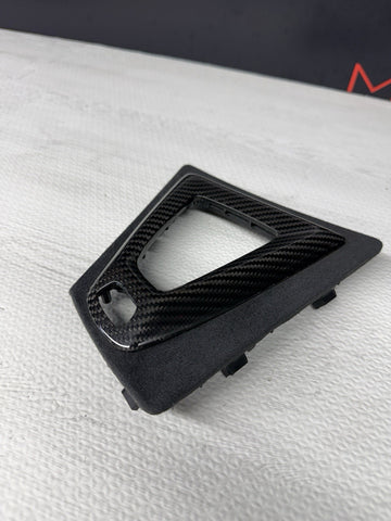 15-20 BMW F80 F82 F83 M3 M4 Center Dome DCT Shifter Plate + Carbon Fiber Trim