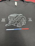 Mpartsworldwide X Precision Tee T Shirt T-Shirt 2025 Black S54 Design Medium M