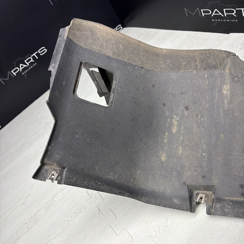 OEM BMW E46 M3 Front Left Splash Shield + Temp Sensors Guard *Cracked