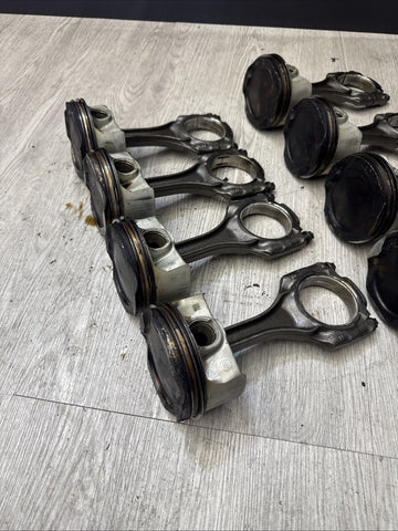 08-13 BMW F06 F10 F12 F13 M5 M6 V8 S63 Engine Pistons & Connecting Rods OEM Set