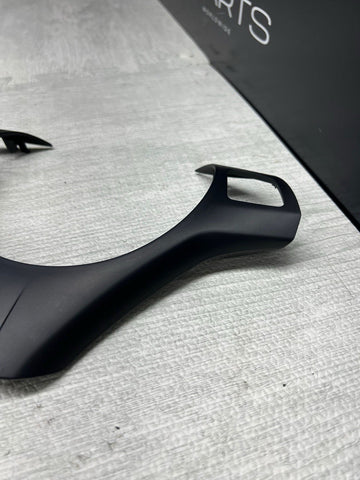 08-13 BMW E90 E92 E93 M3 Lower Steering Wheel Trim Cover Plate Black