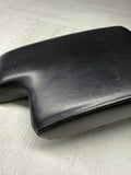 01-06 BMW E46 M3 Center Console Armrest Arm Rest Black Leather Top