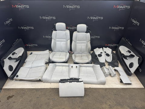 08-10 BMW E64 M6 Convertible Front Rear Door Cards Seat Pair Gray Grey OEM