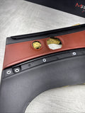 08-13 BMW E93 M3 Convertible Rear Right Door Card Panel Trim Fox Red