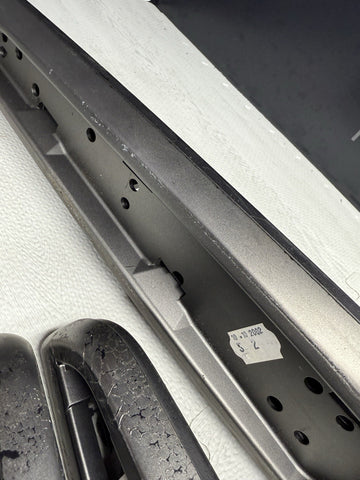 01-06 BMW E46 M3 Convertible Interior Armrests Trim Set Titan Shadow Grey