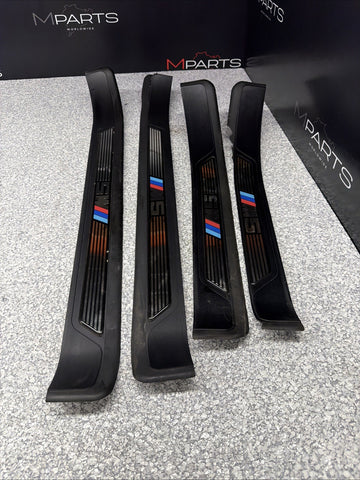 BMW E39 M Sport Door Sill Trim Scuff Plates Set OEM 525i 530i 540i M-Tech M5