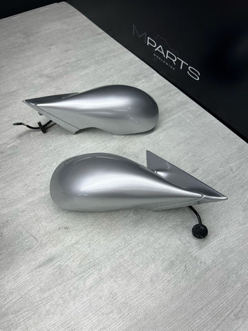 95-99 BMW E36 M3 Coupe Side Mirrors Pair Arctic Silver