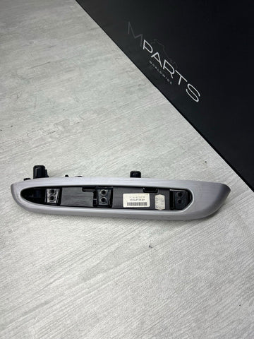 BMW 01-06 E46 M3 Coupe Left Driver Rear Armrest Brushed Aluminum OEM