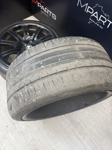 01-06 BMW E46 M3 19x9.5 19x8 Style 67 Staggered M Double Spoke Rims Wheels OEM